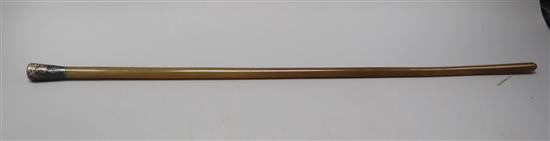 A Chinese rhino horn swagger stick